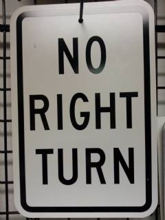 No Right Turn